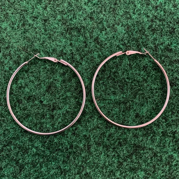 Silver Hoops - Picture 1 of 3